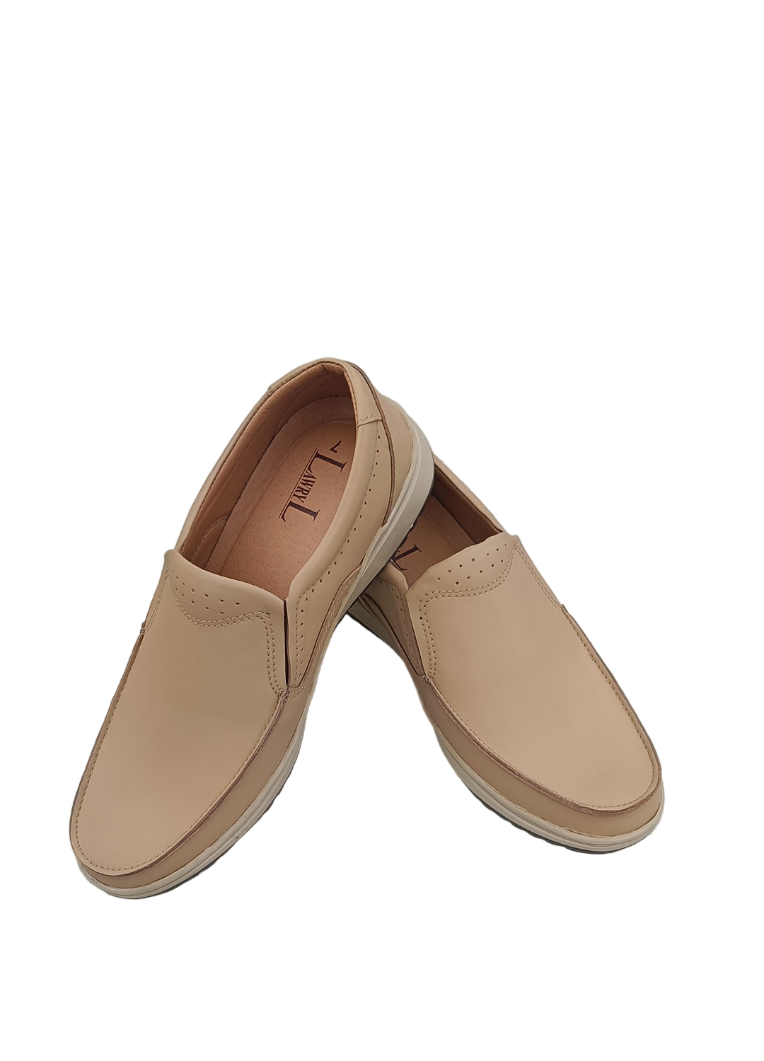 L-0023 Matte Finish Beige Color Casual Shoe