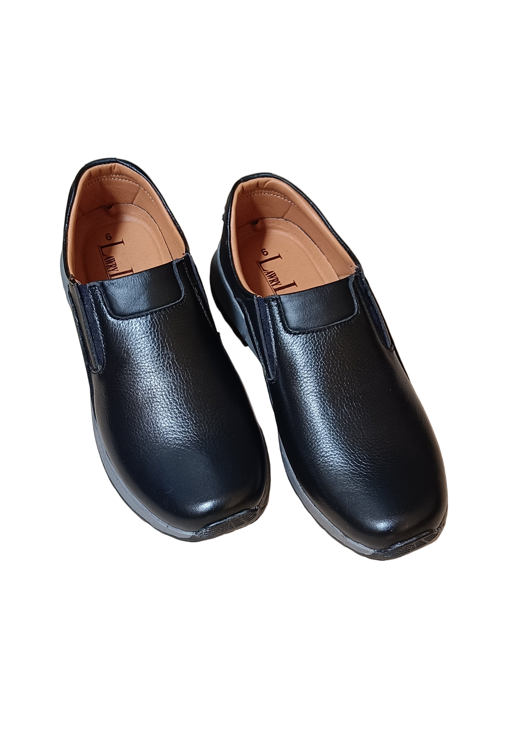 L-0027 Matte Finish Black Leather Jogger