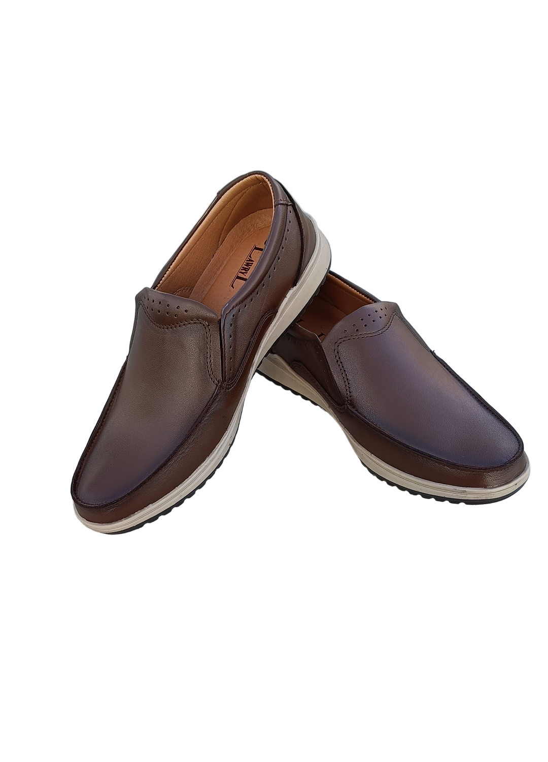 L-0023 Matte Finish Chocolate Brown Casual Shoe