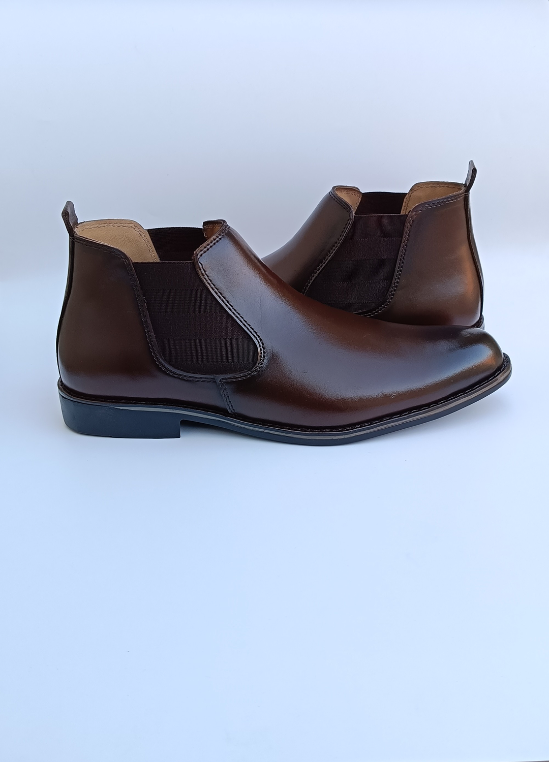 L-2925 Dark Chocolate Brown Chelsea Formal Boot
