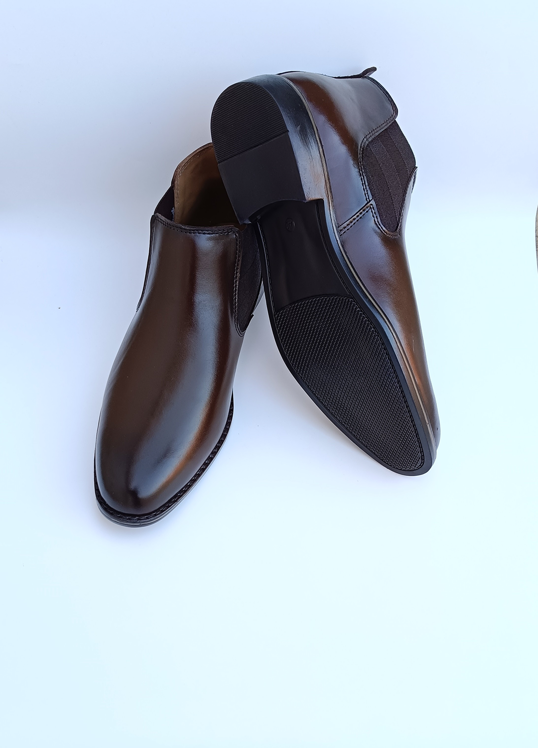 L-2925 Dark Chocolate Brown Chelsea Formal Boot