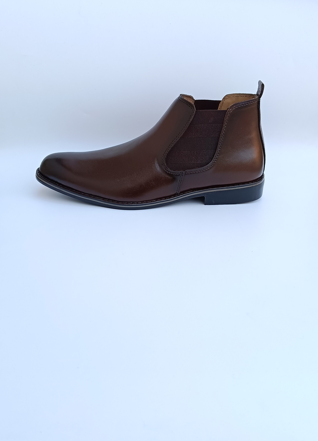 L-2925 Dark Chocolate Brown Chelsea Formal Boot