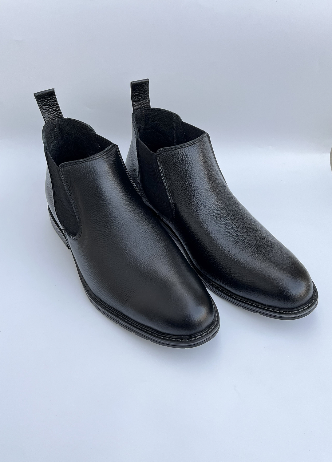 L-2925 Black Chelsea Milt Leather Formal Boot