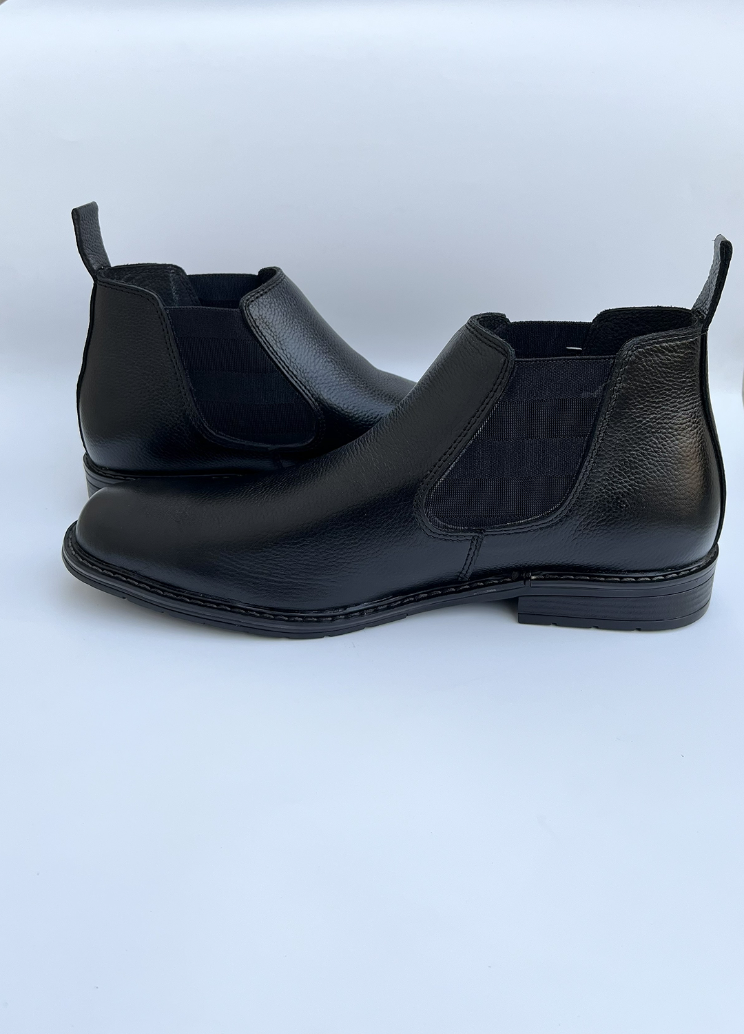 L-2925 Black Chelsea Milt Leather Formal Boot