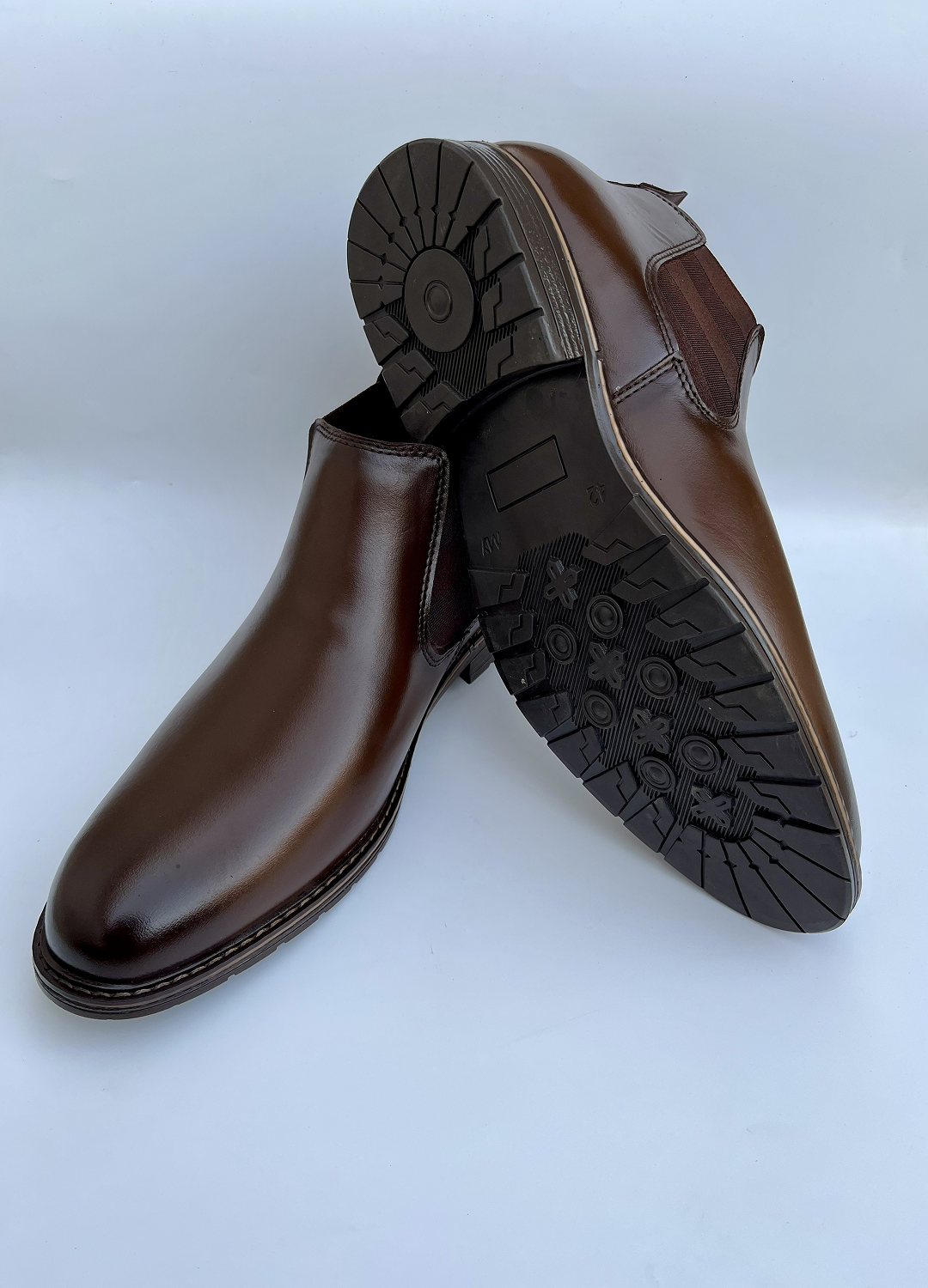 L-2925 Dark Chocolate Brown Chelsea Formal Boot