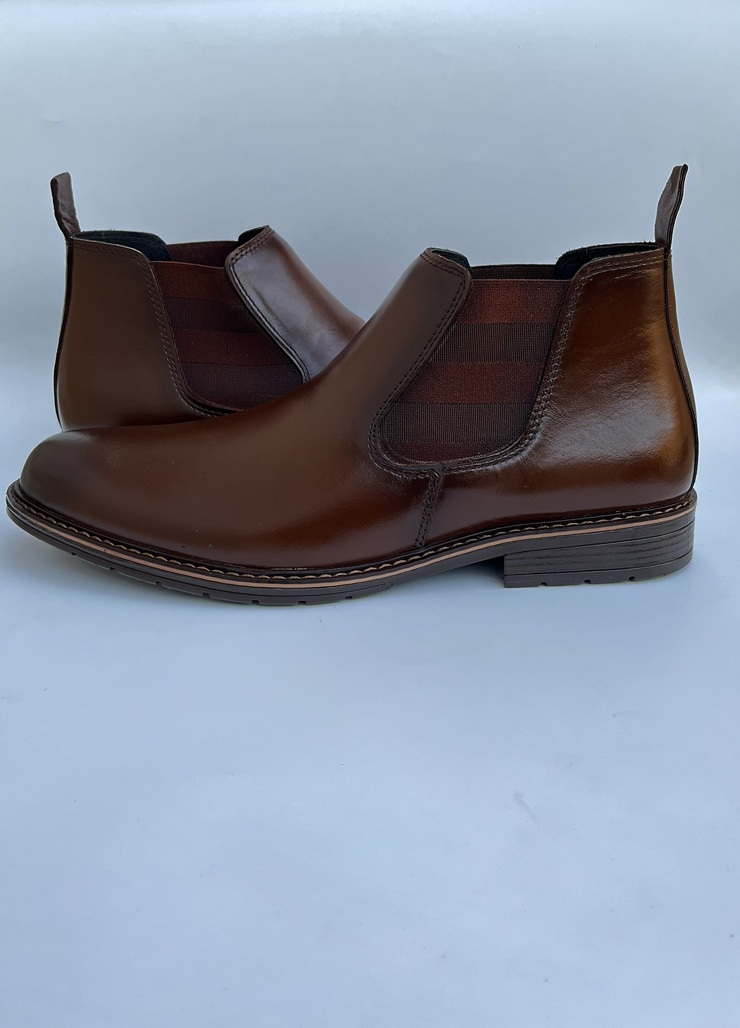L-2925 Dark Chocolate Brown Chelsea Formal Boot