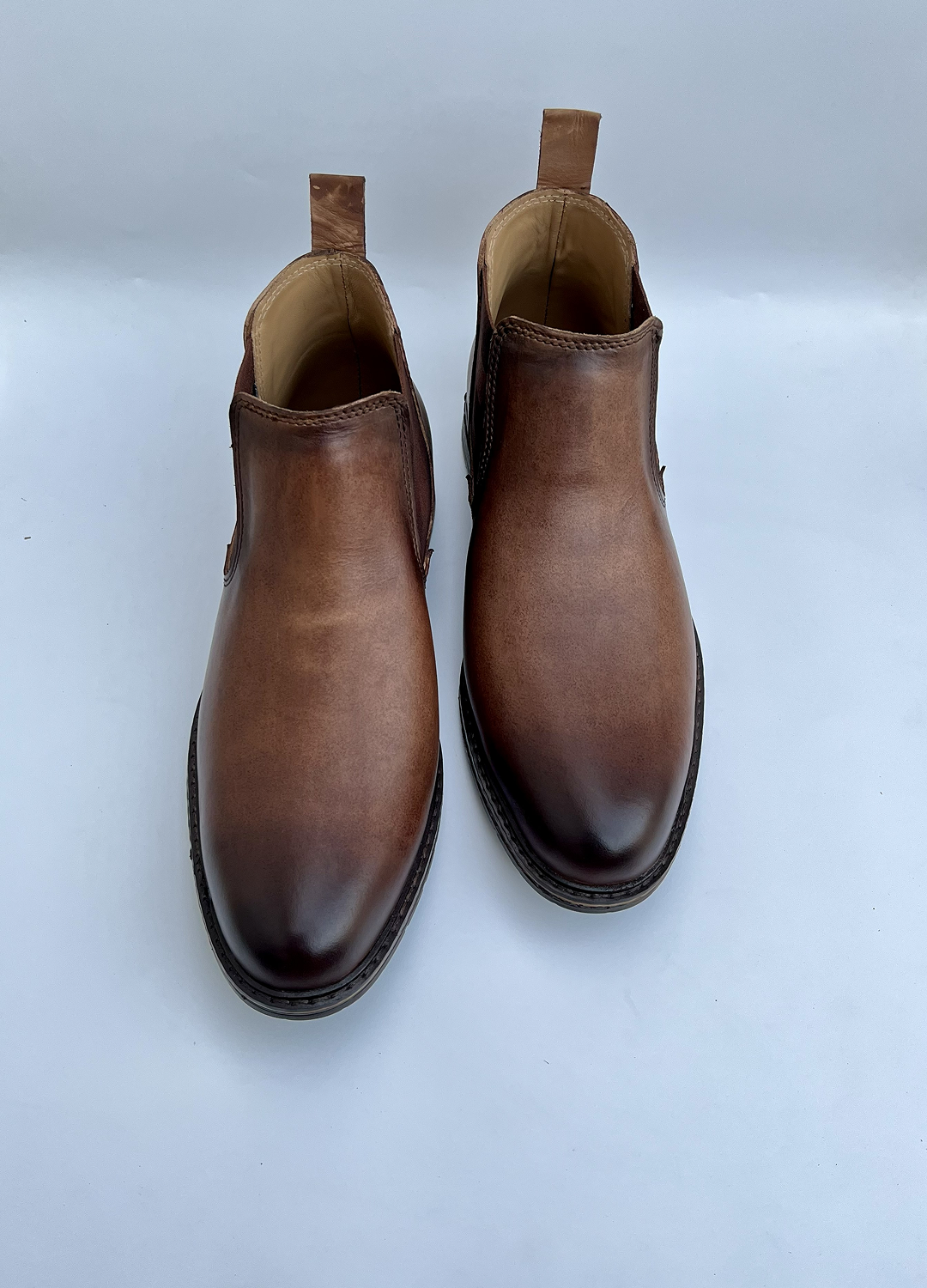 L-2925 Tobacco Texture Finish Chelsea Formal Boot