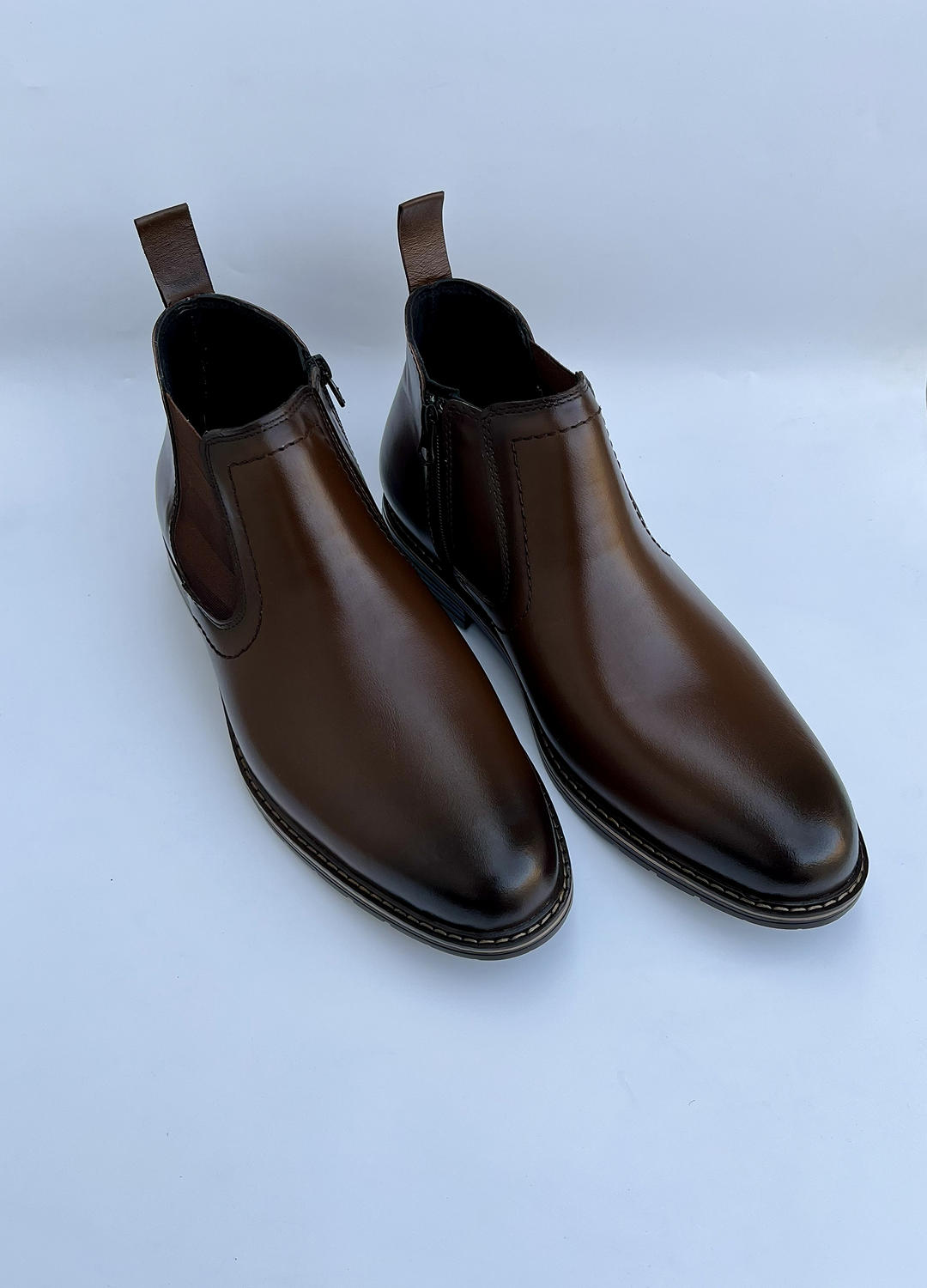 L-2928 Chocolate Brown Chelsea Formal Boot