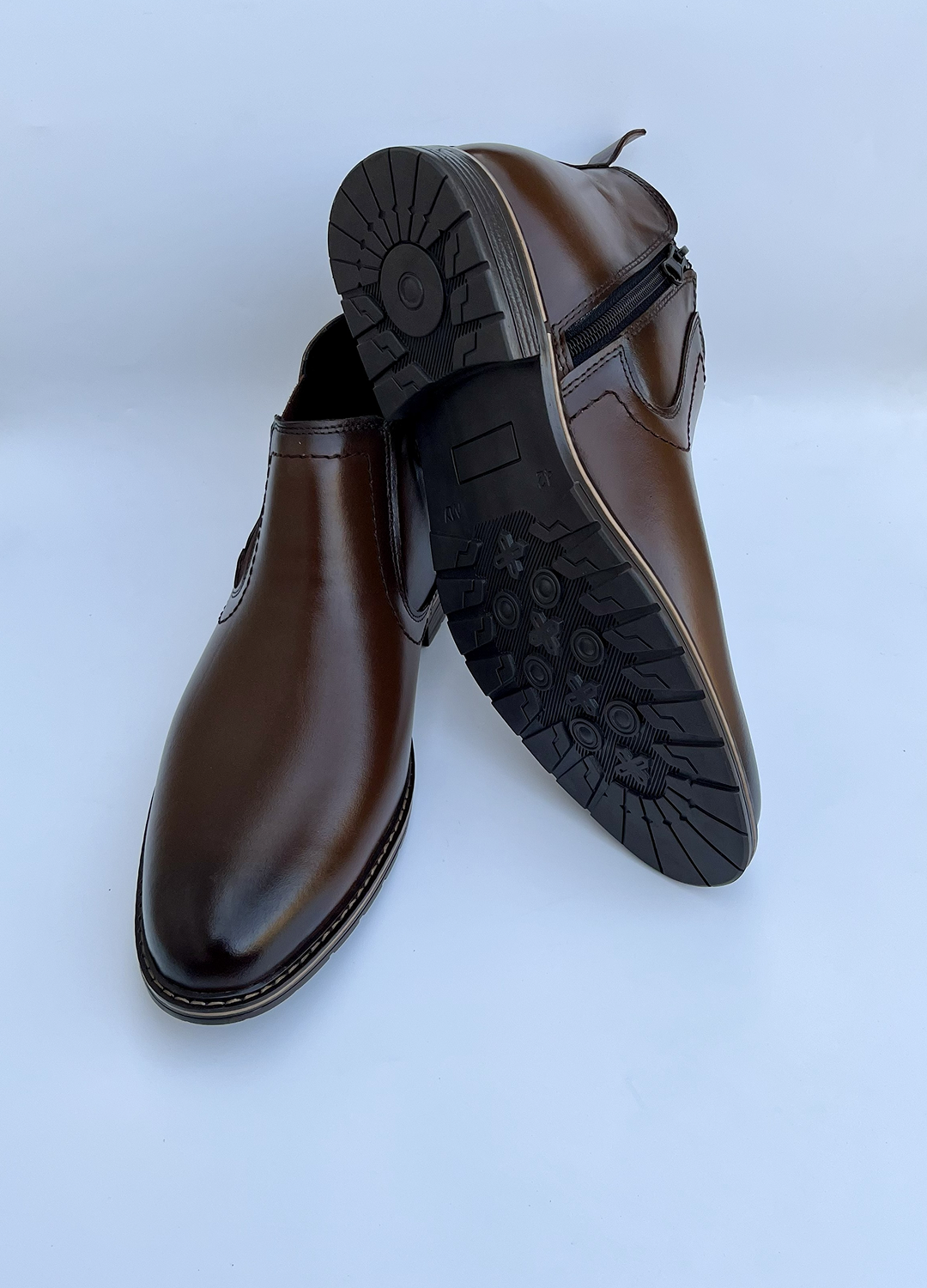 L-2928 Chocolate Brown Chelsea Formal Boot