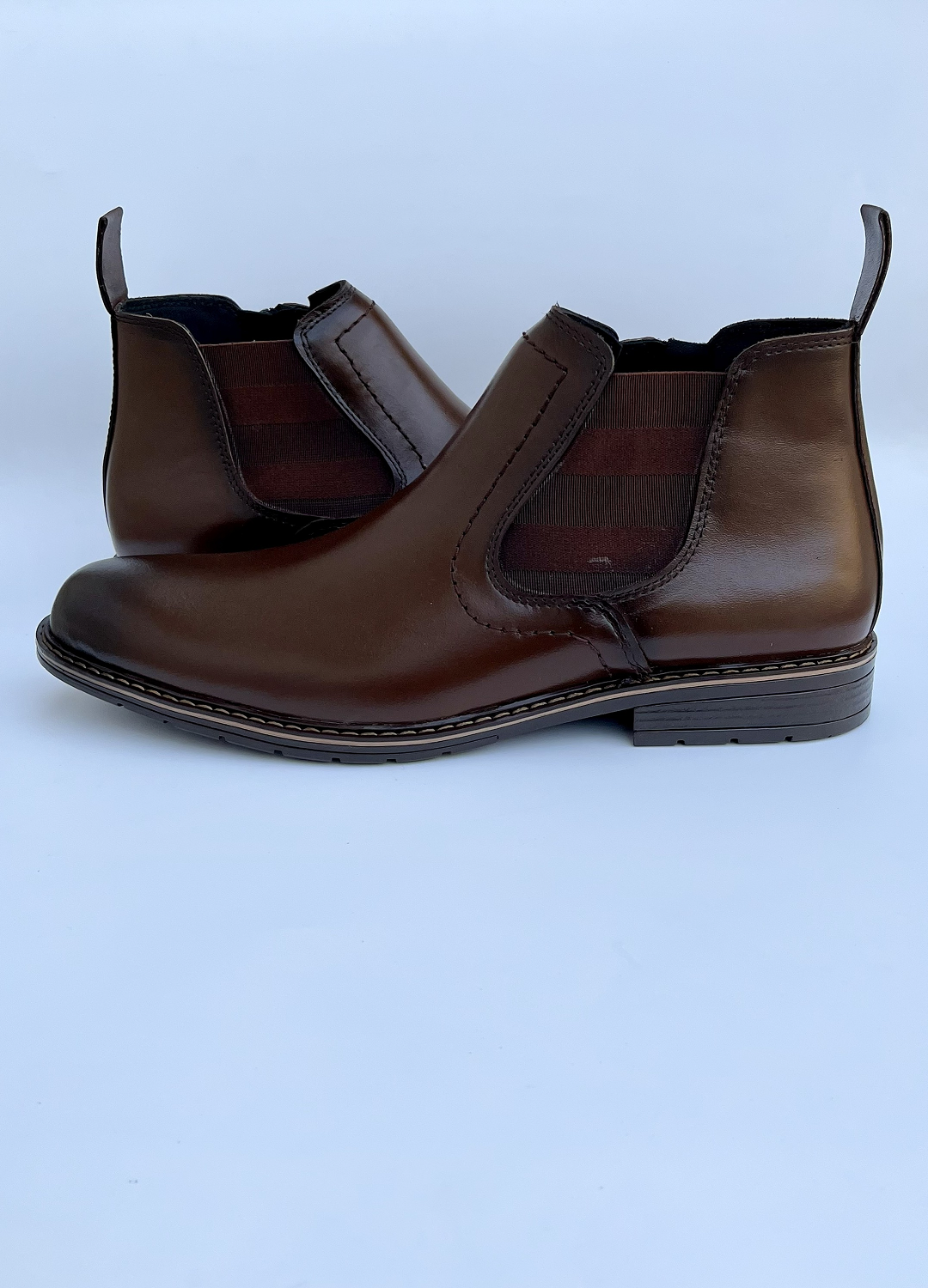 L-2928 Chocolate Brown Chelsea Formal Boot