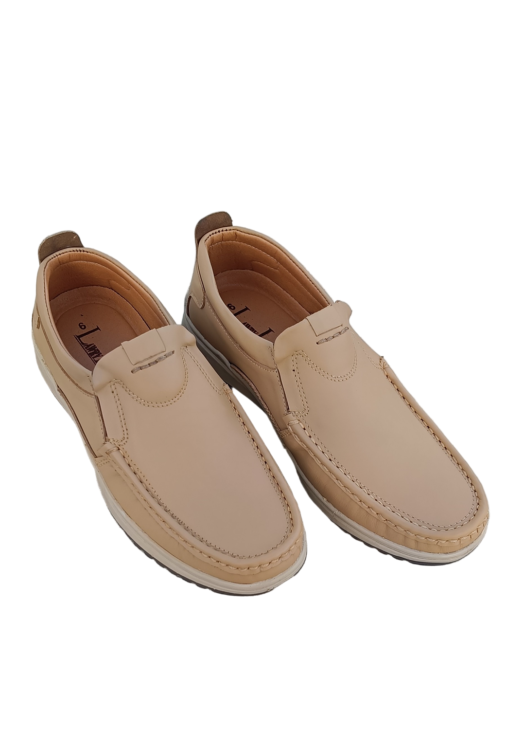 L-0025 Matte Finish Beige color Casual Shoe