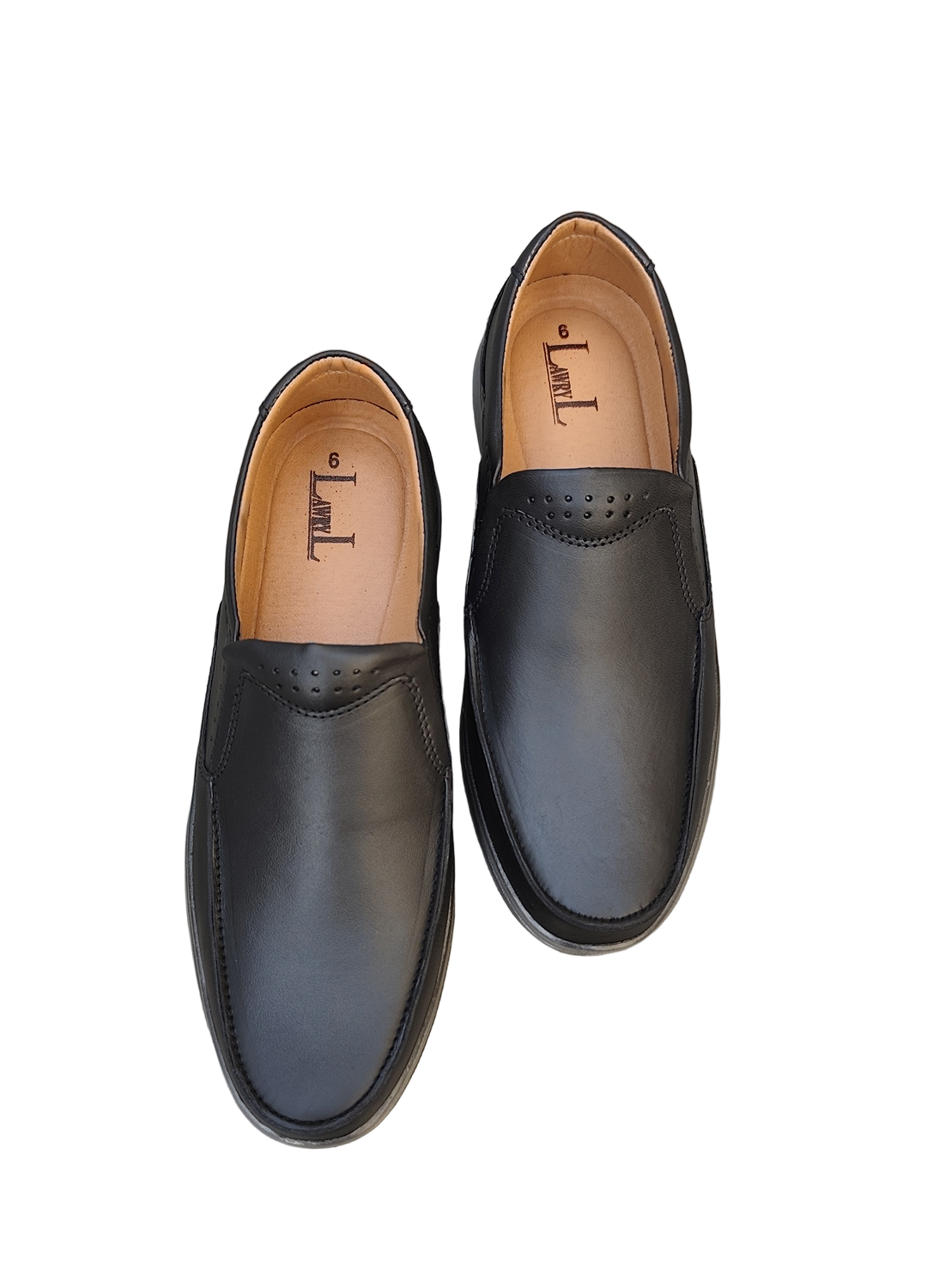 L-0023 Matte Finish Black Casual Shoe