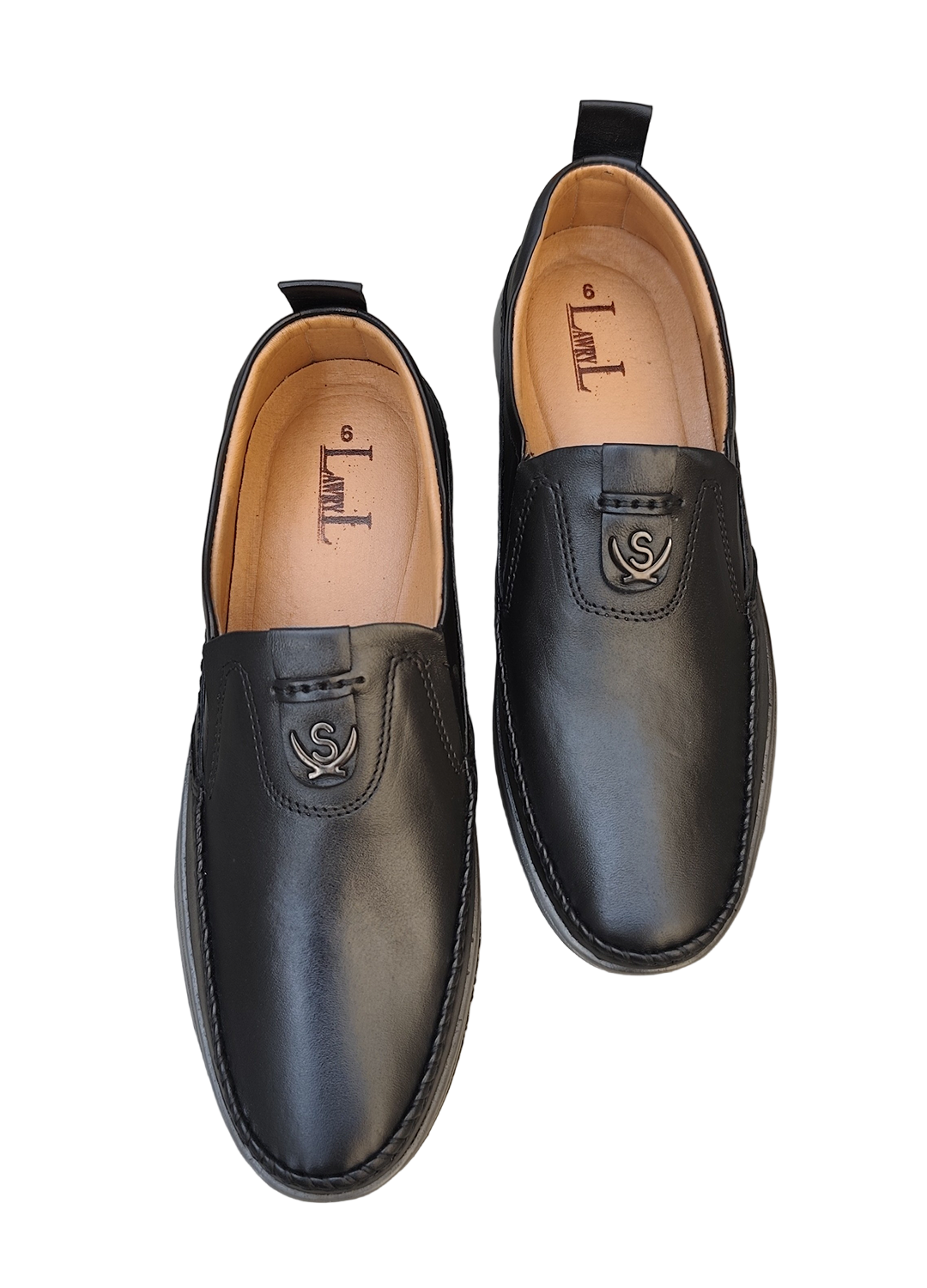 L-0024 Matte Finish Black Casual Shoe