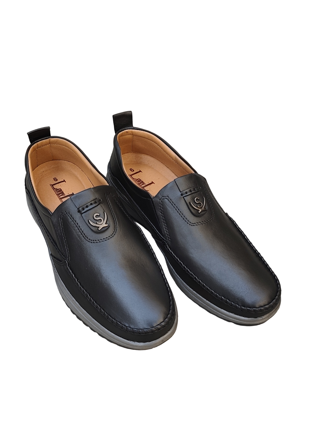 L-0024 Matte Finish Black Casual Shoe